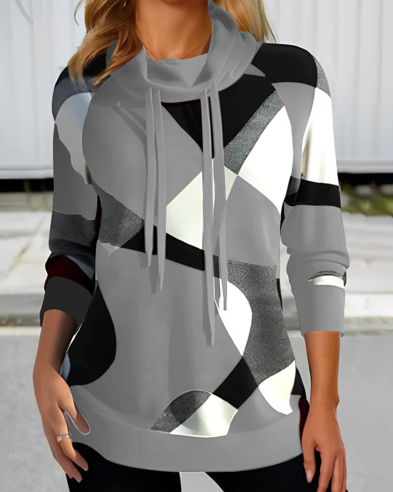 Levoire | Sweat Géométrique En Couleurs Contrastées GRISE
