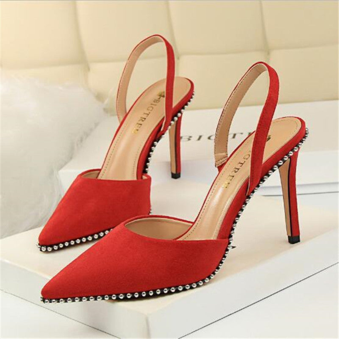 Levoire | Sandales À Levoire | Talons Levoire | Hauts Élégants Pour - Femmes - Formelles Rouge