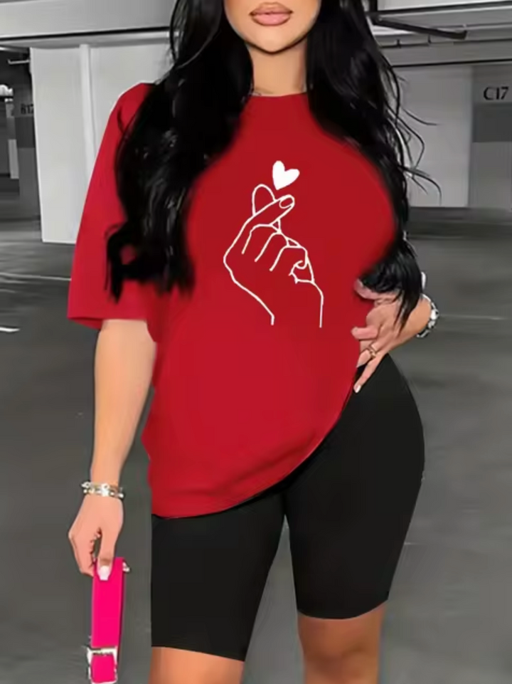 Levoire | T-Shirt Avec Couleur Rot