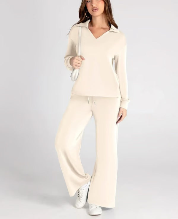 Levoire | Femmes Ensemble Deux Pièces Confortable & Tendance Apparence Pour Femmes Abricot