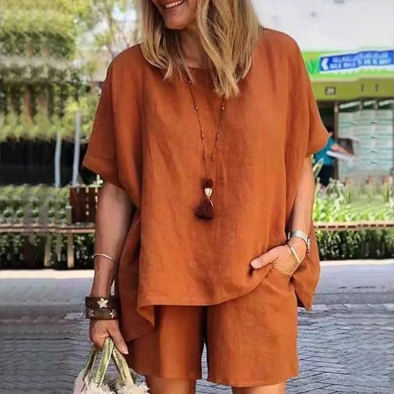 Levoire | Ensemble T-shirt décontracté Orange
