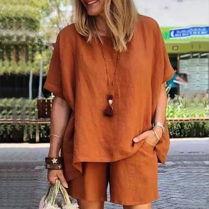 Levoire | Ensemble T-shirt décontracté Orange