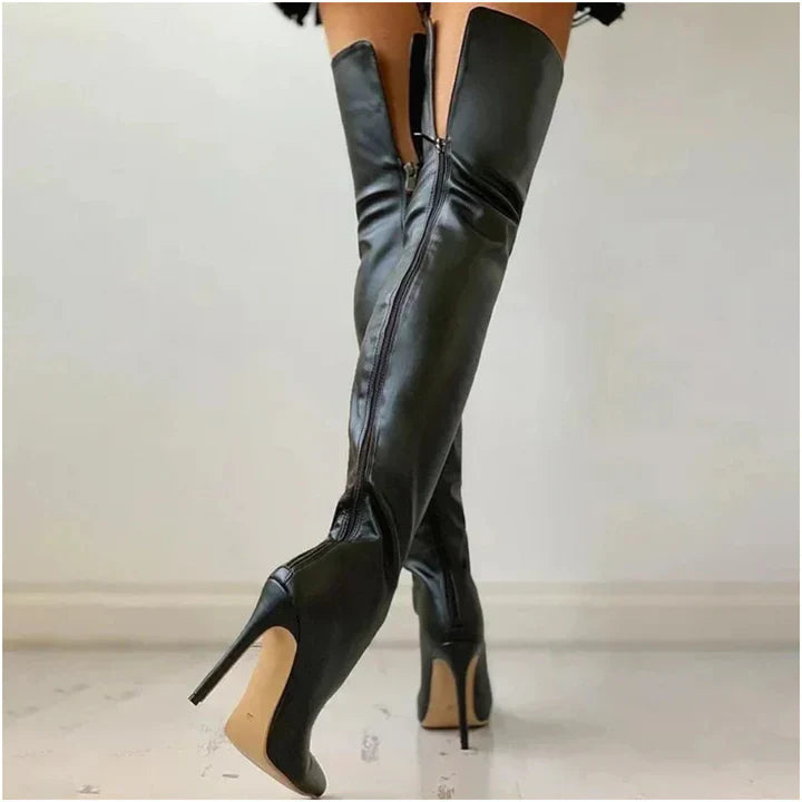 Levoire | Chaussures à talons confortables pour femmes cuisse haute