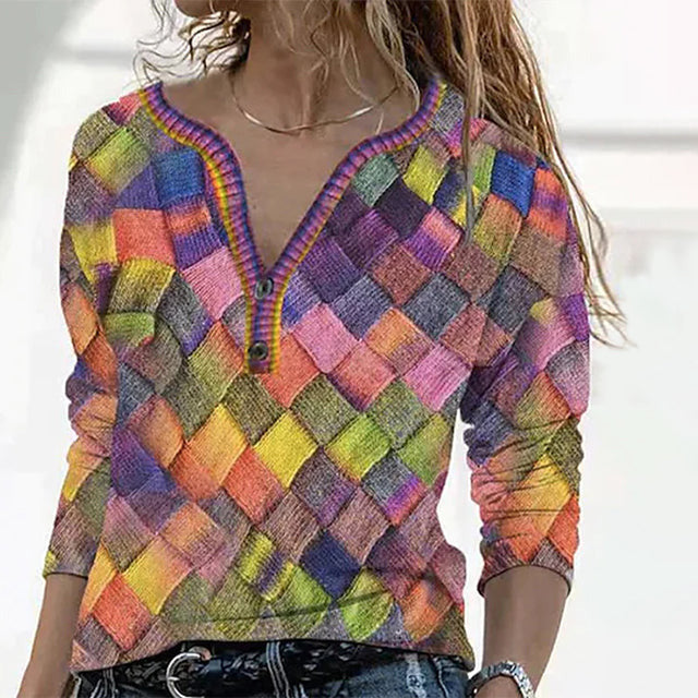 Levoire | À Imprimé Géométrique Coloré Multicolore