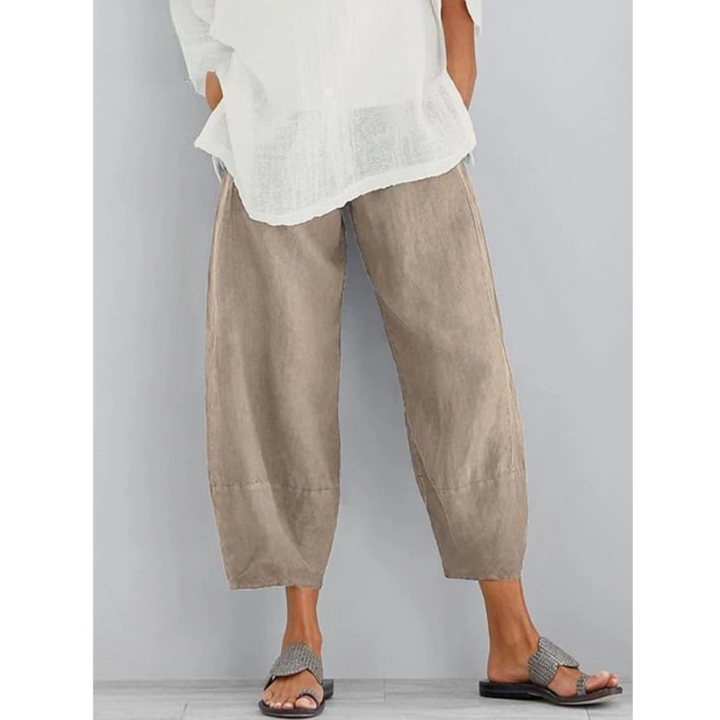 Levoire | Pantalons En Lin Khaki