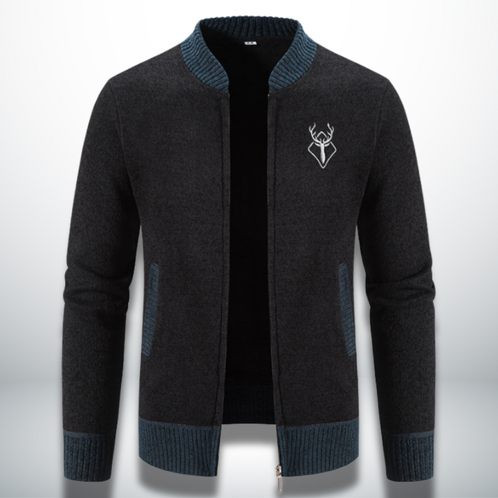 Levoire | Pull élégant et confortable avec zip Nero