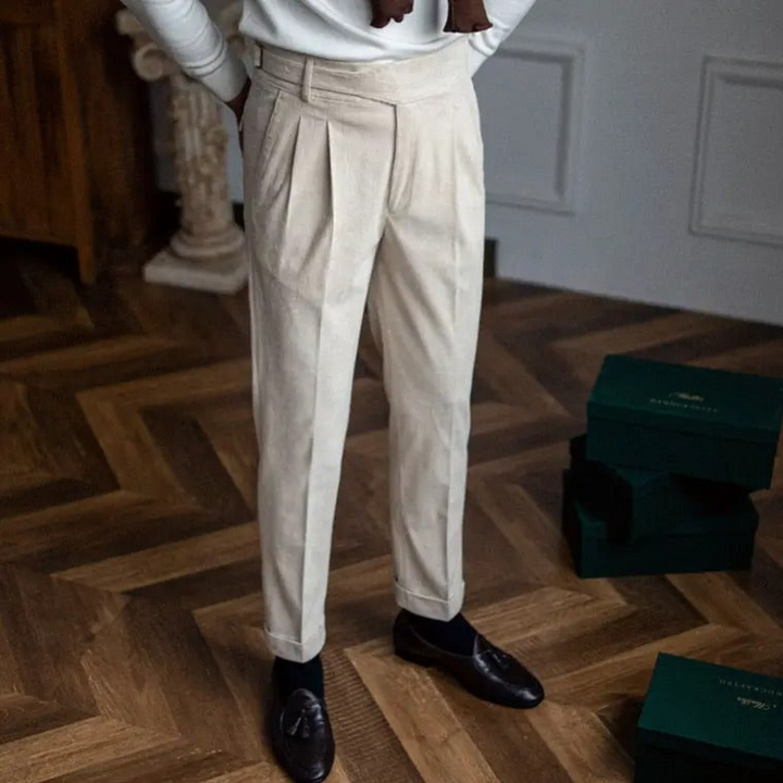 Levoire | Pantalon Chic Pour Hommes Blanc