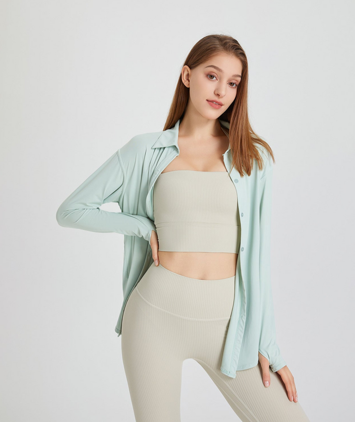 Levoire | Pantalon Confortable Femme Milkshake vert
