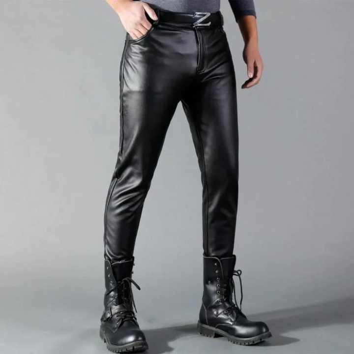 Levoire | Pantalon en cuir avec finition brillante et coupe flatteuse pour Femmes