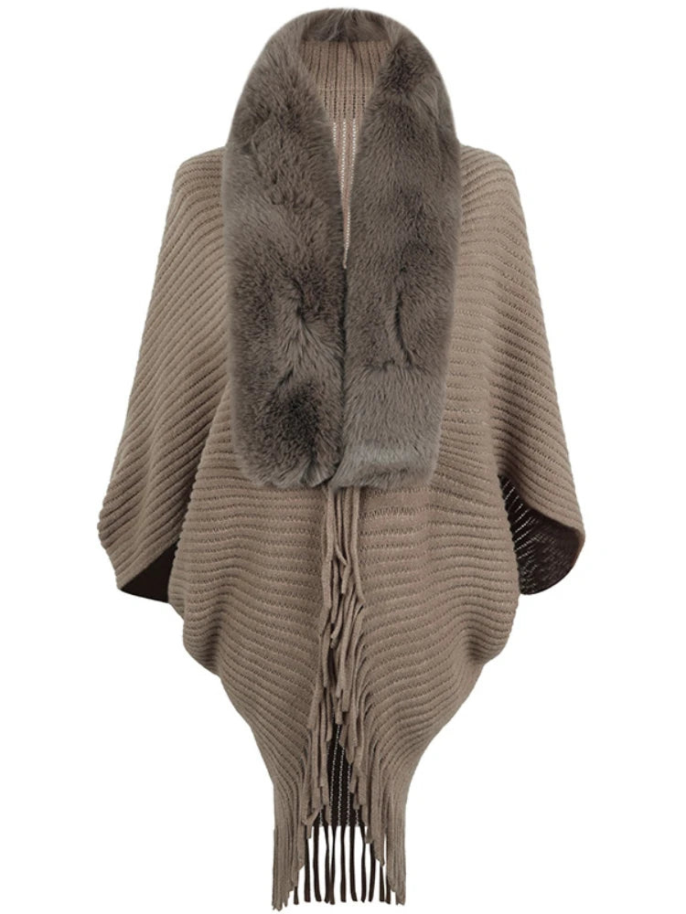 Levoire | Long Cardigan Femmes Style Classique Braun Taille unique