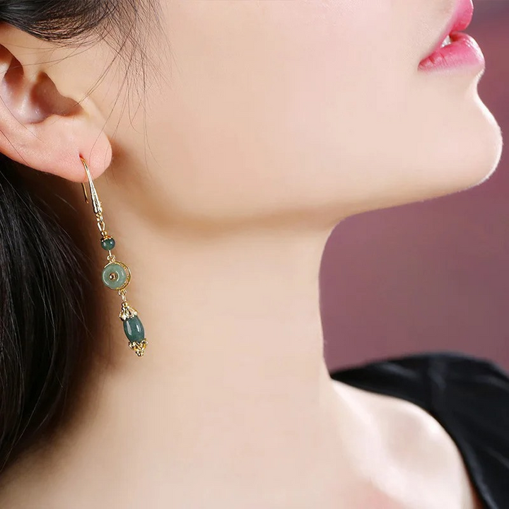 Levoire | Boucles D'Oreilles Vertes Gouttes De Collecte De Vin
