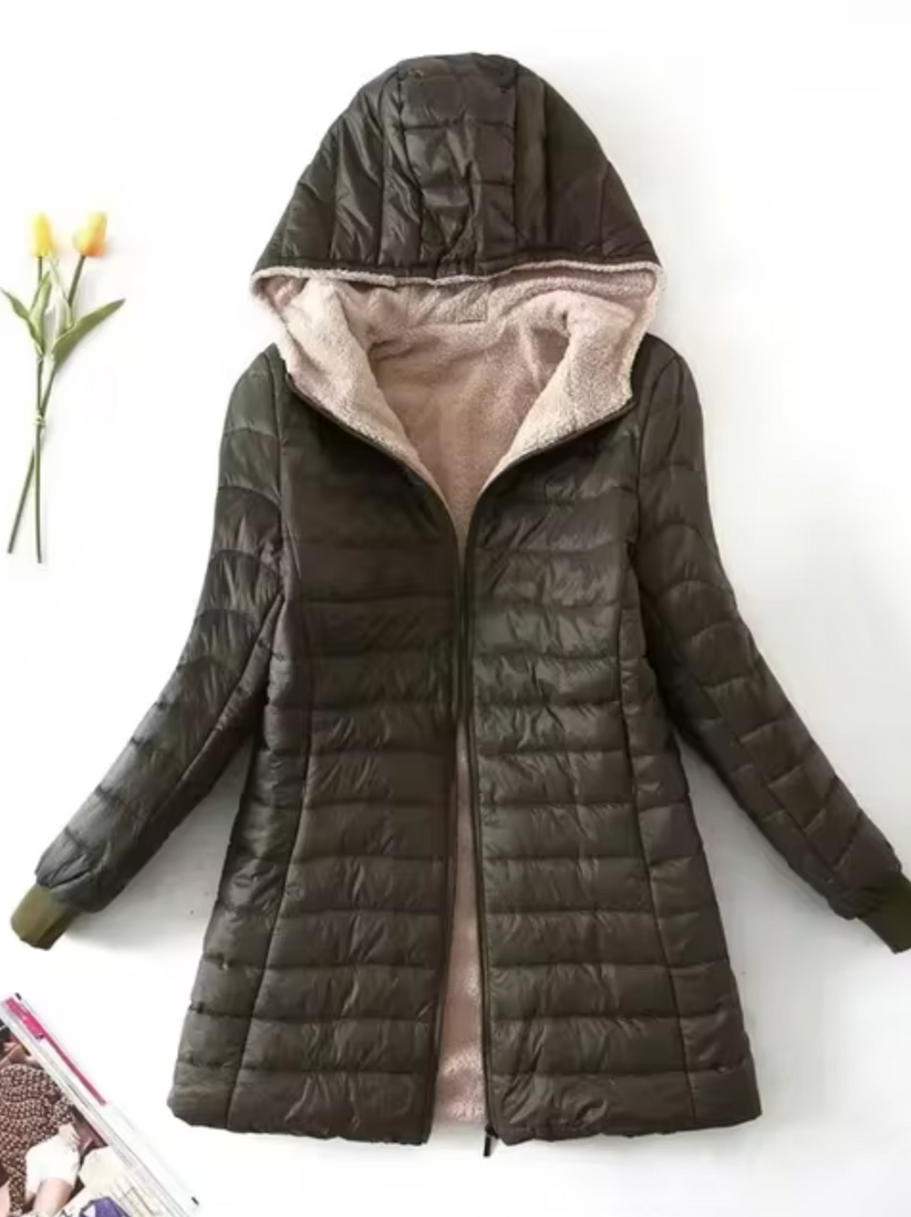 Levoire | Veste Pour Femme Avec Capuche Pour Un Usage Quotidien Olive vert