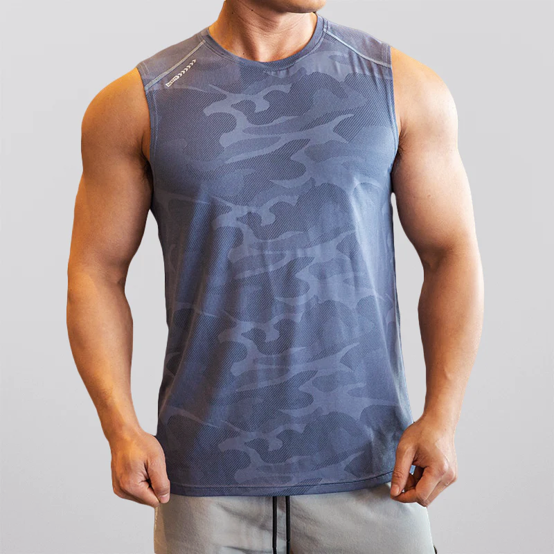 Levoire | T-shirt de sport pour hommes sans manches pour l'été Bleu