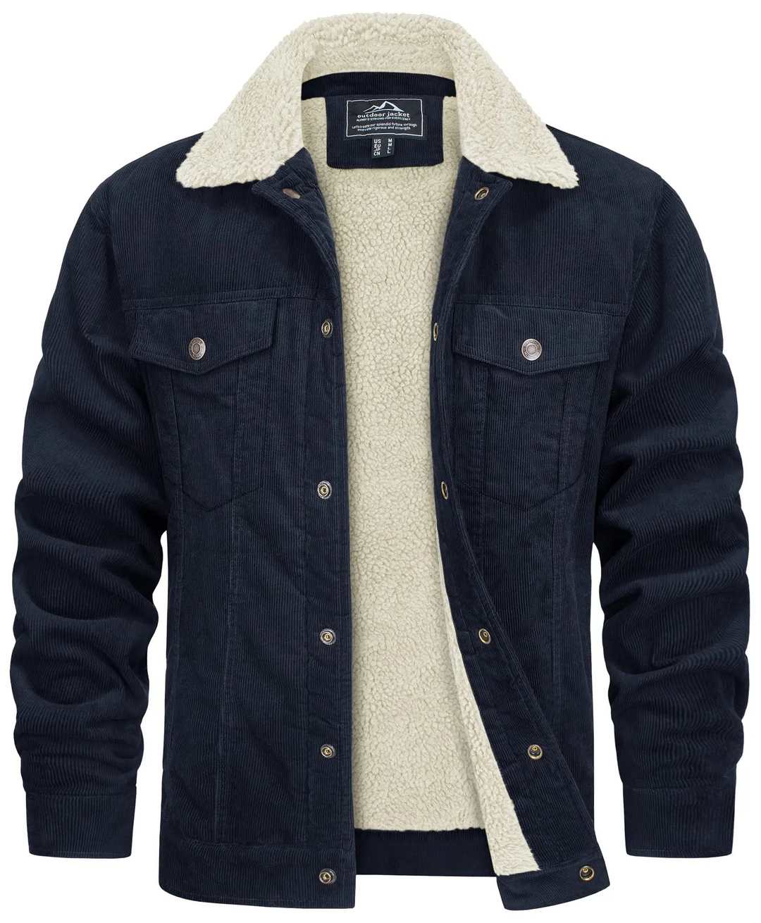 Levoire | Veste pour hommes chaude pour les mois froids Bleu marine