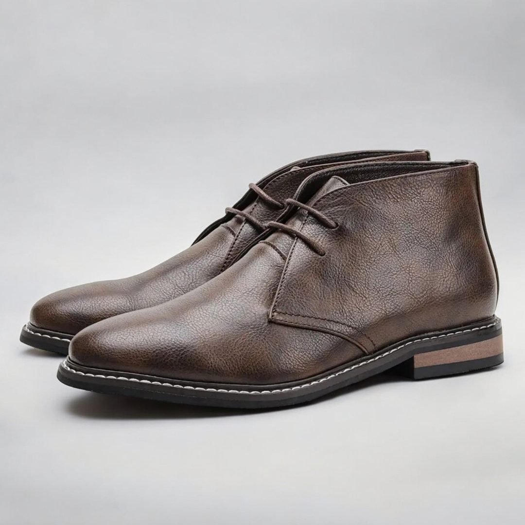 Levoire | Bottes Classiques Pour - Hommes - À Lacets Marron Foncé
