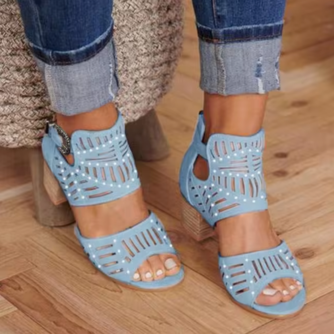Levoire | Sandales À Talons Avec Vainica Bleu