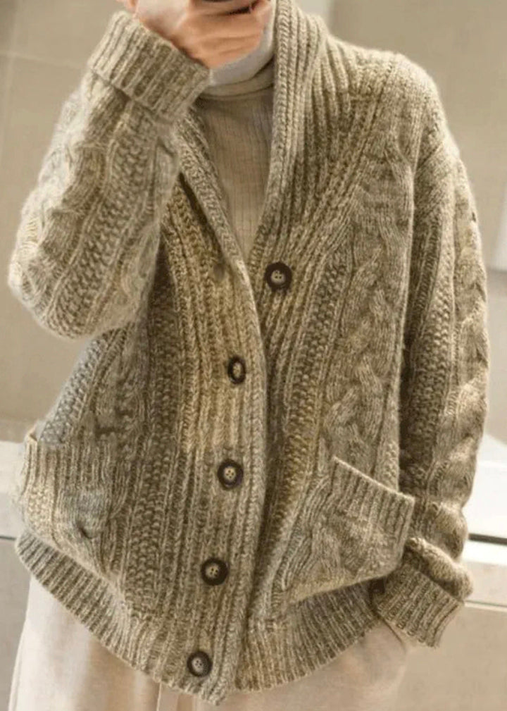 Levoire | Couleur Camel Veste À Boutons Avec Poches