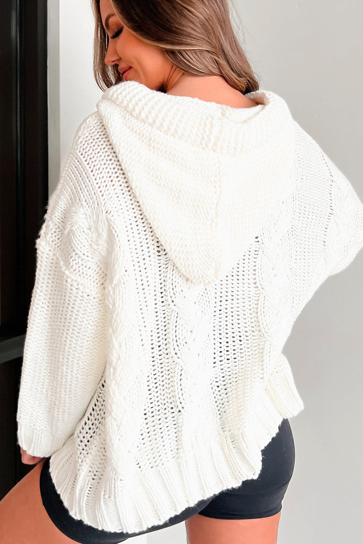 Levoire | Pull À Capuche En Tricot Câblé Pour Des Jours Stylés
