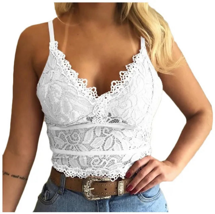 Levoire | Top sans manches pour femmes au look d'été Blanc