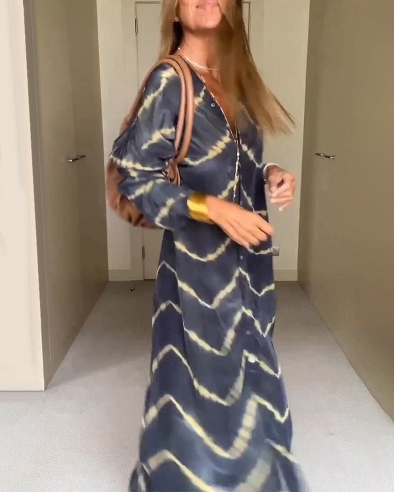 Levoire | Robe maxi à rayures douces