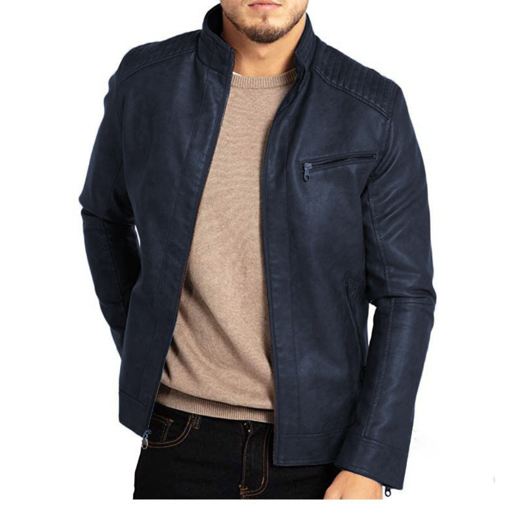 Levoire | Chic Veste Hommes Style Moderne Bleu foncé
