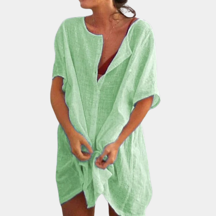 Levoire | Robe d'été pour femmes confortable et aérienne Vert