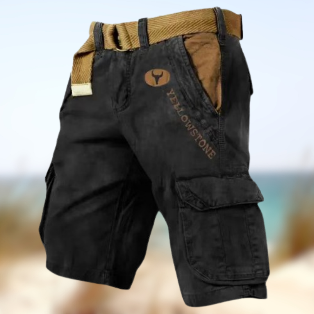 Levoire | Pantalons cargo courts Nero