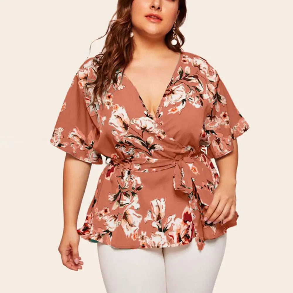 Levoire | Haut Floral À Bretelles Orange