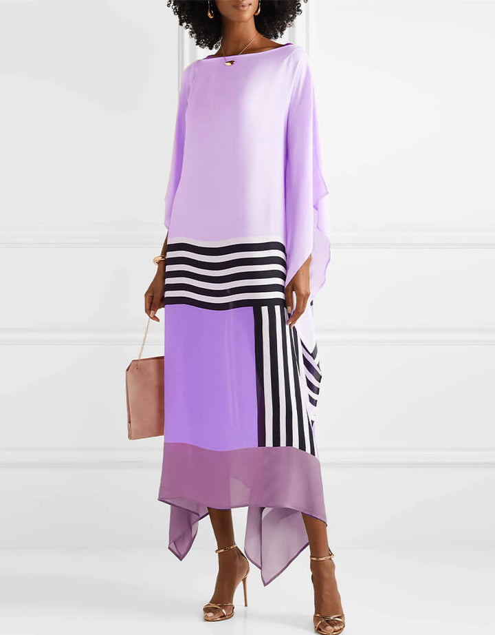 Levoire | Kimono Rayé Élégant Lilas