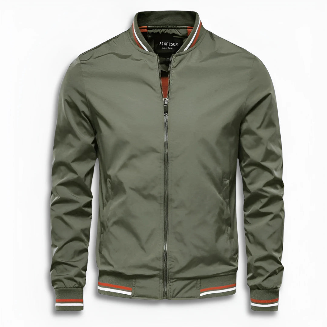Veste de transition décontractée pour hommes avec surface déperlant et col montant Avriane