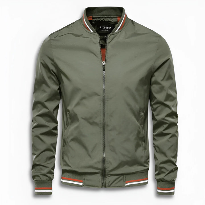 Veste de transition décontractée pour hommes avec surface déperlant et col montant Avriane