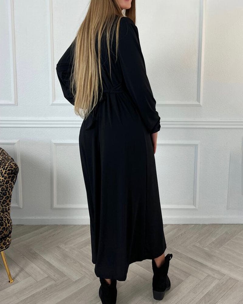 Levoire | Robe Unie À Manches Longues