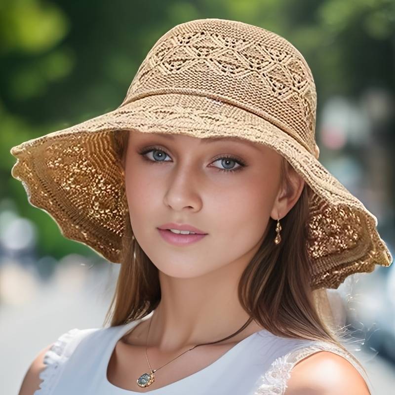 Levoire | Chapeau de soleil pliable à large bord élégant