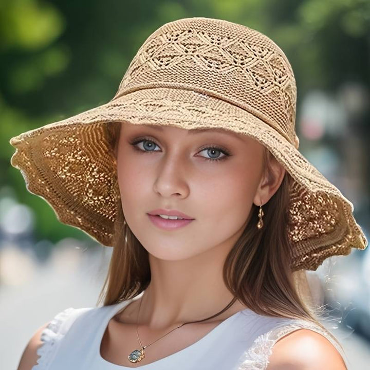 Levoire | Chapeau de soleil pliable à large bord élégant