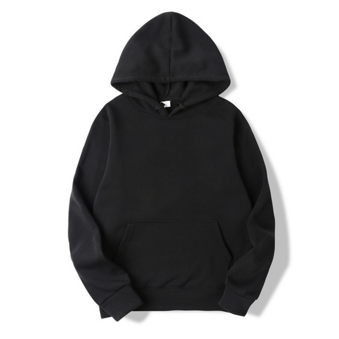 Levoire | Rento Manches Longues Sweat À Capuche Ample Avec Poches Noir