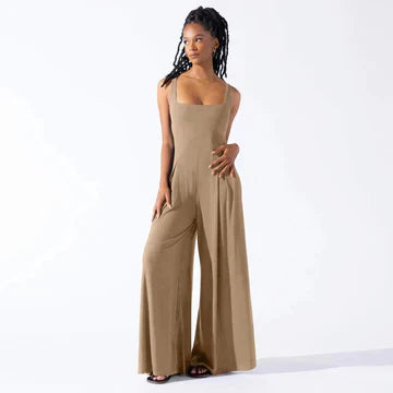 Levoire | Salopette Avec Partie De Jambe Large Braun
