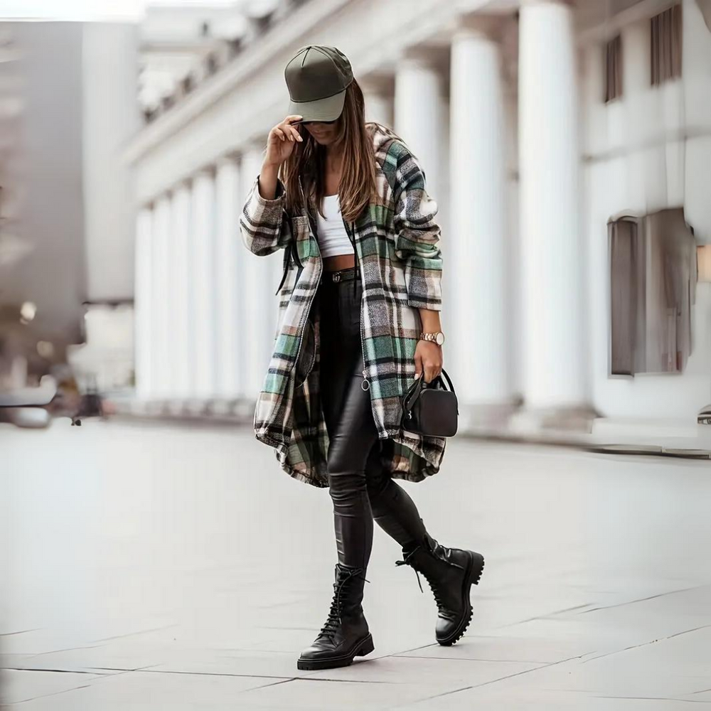 Levoire | Gilet À Carreaux Tendance Pour Femmes