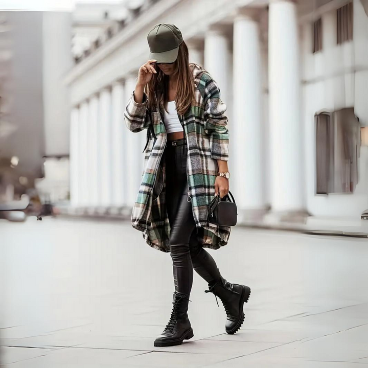 Levoire | Gilet À Carreaux Tendance Pour Femmes