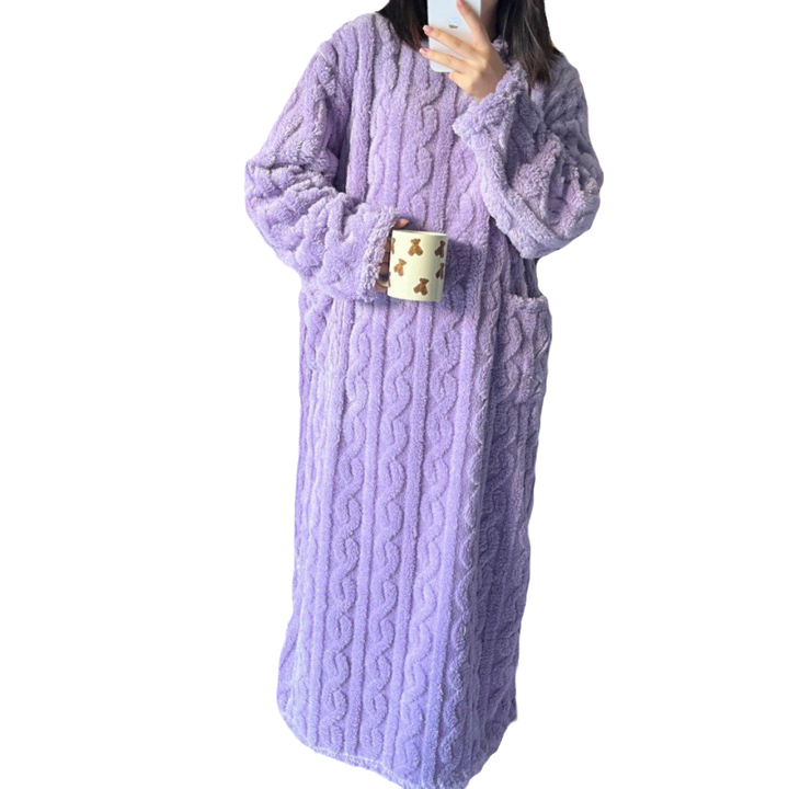 Levoire | Robe en tricot longue Violet