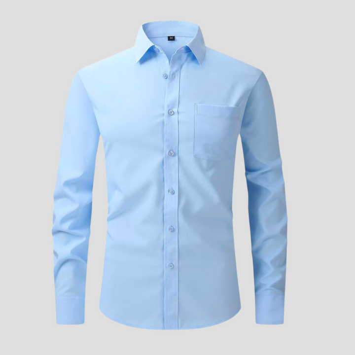 Levoire | Chemise De Business Sans Repassage Bleu