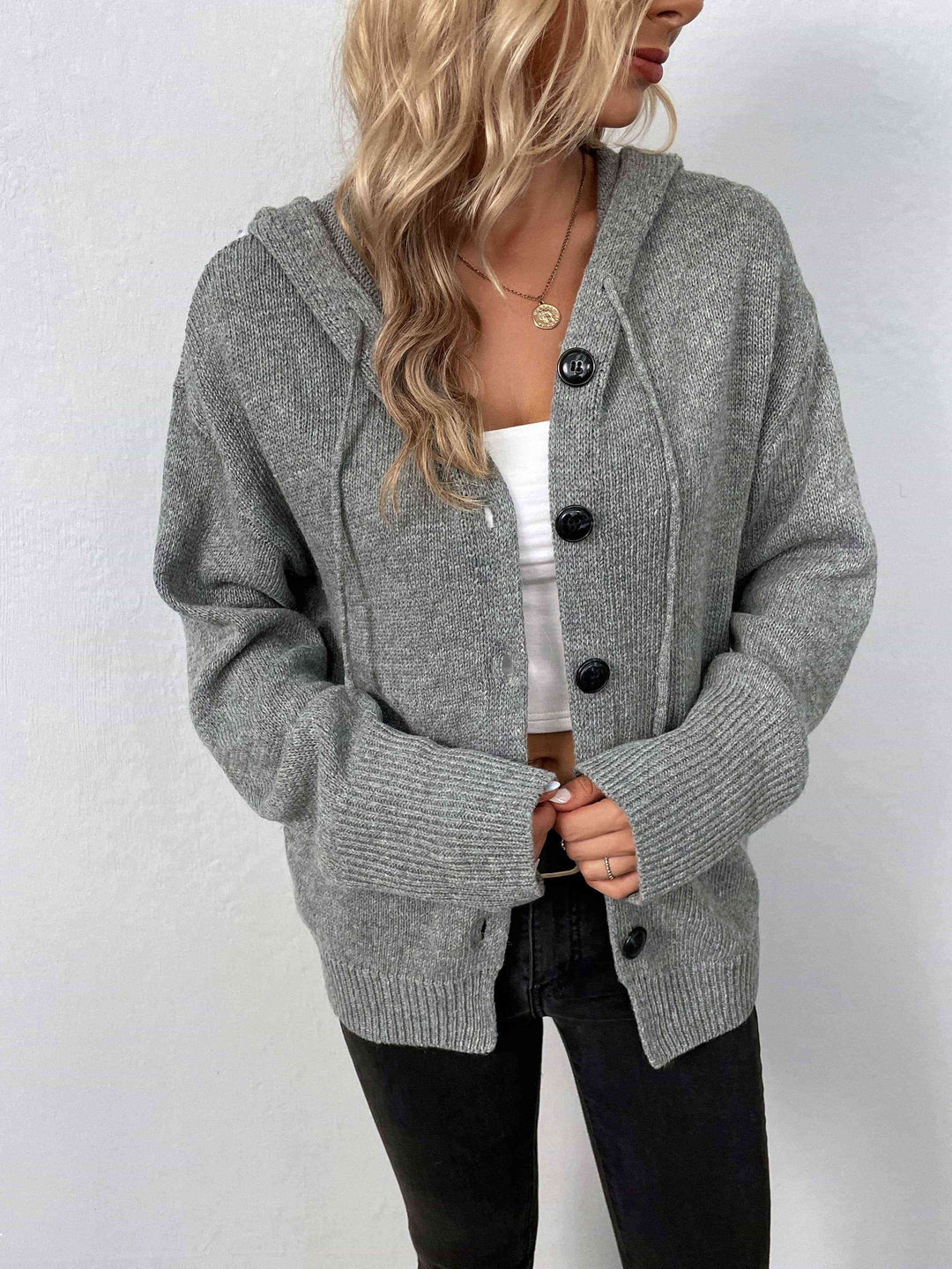 Levoire | Sweat À Capuche À Manches Longues Pour Femmes Élégantes Gris