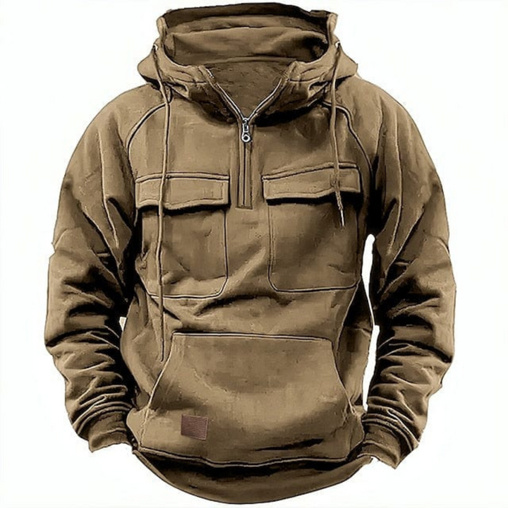 Levoire | Veste pour hommes à capuche chaude Kaki