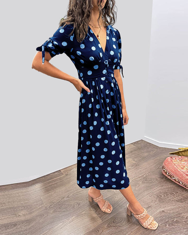 Levoire | Robe midi fleurs colorées