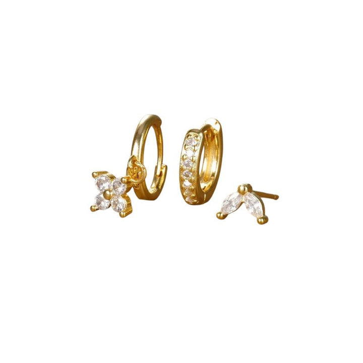 Levoire | Boucles D'Oreilles Kukka Rvs Or Blanc