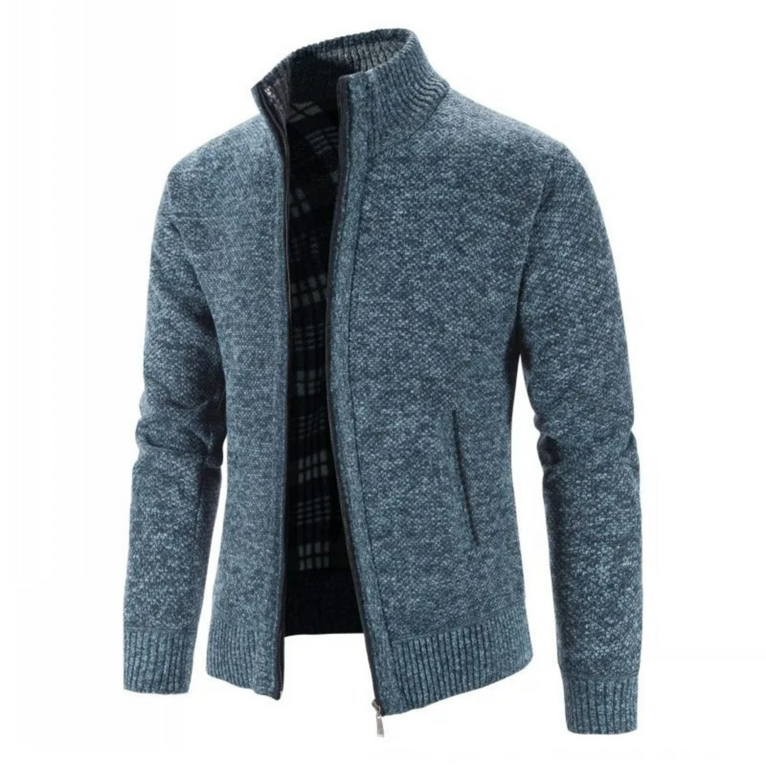 Levoire | Veste En Tricot Chaude Pour Hommes Bleu gris