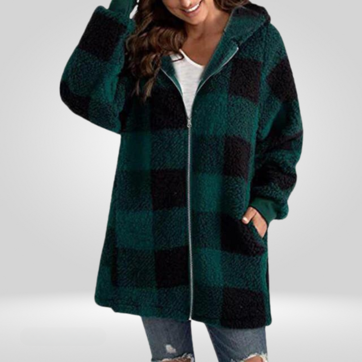 Levoire | Veste à carreaux confortable Vert foncé