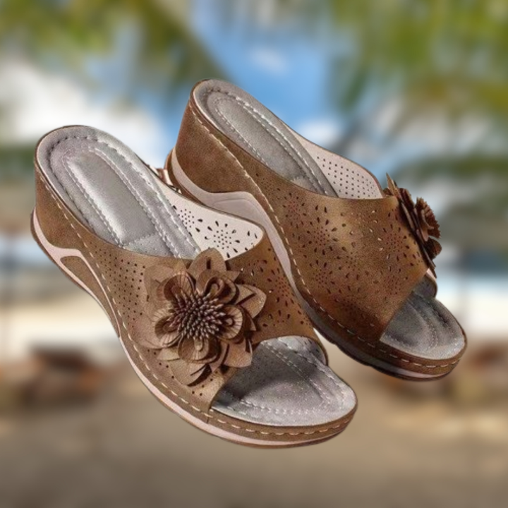 Levoire | Sandales confortables pour femmes Marron