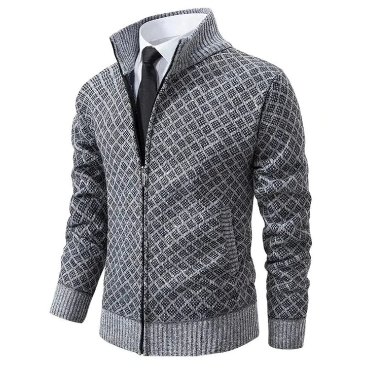 Levoire | Sweatshirt Pour Hommes Avec Ouverture Zippée Pratique Gris