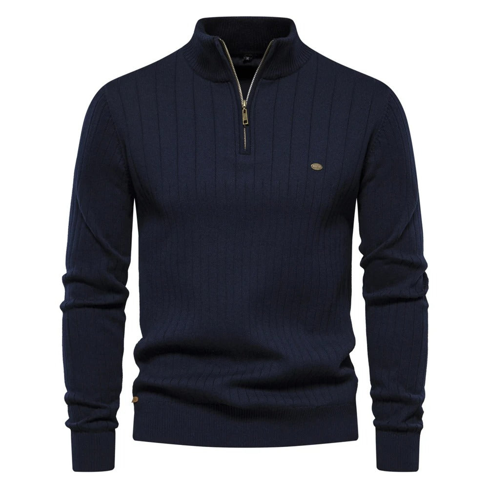 Levoire | Pull En Tricot Pour Hommes Au Style Décontracté Bleu
