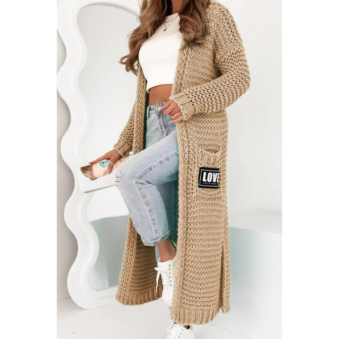 Levoire | Lssige Lange Vest Fr Femme Khaki